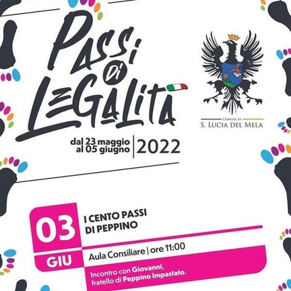 2022.06.03 Passidi legalità - I cento passi di Peppino Impastato